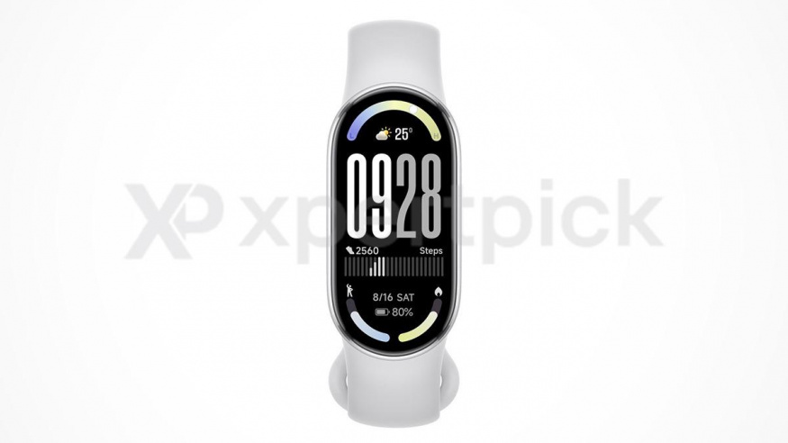 Xiaomi Smart Band 10 ve stříbrné barvě