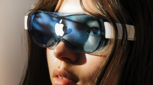 Koncept chyytrých brýlí Apple Glasses podle umělé inteligence (ilustrační obrázek)
