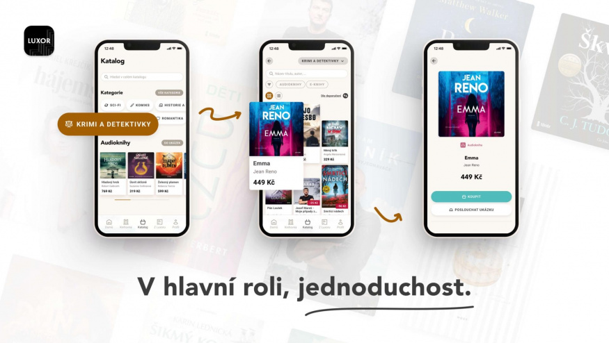 Pohled na mobilní aplikaci Můj Luxor