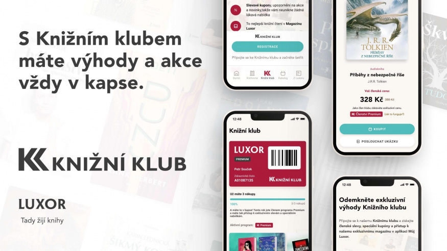 Pohled na mobilní aplikaci Můj Luxor