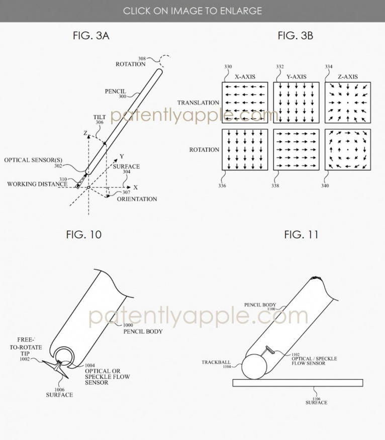 Patent popisující novou generaci Apple Pencil