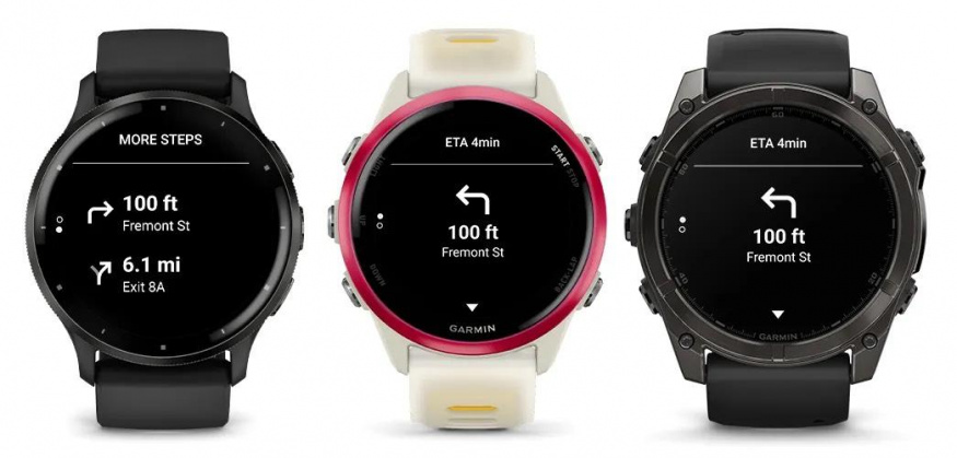 Mapy Google na hodinkách Garmin