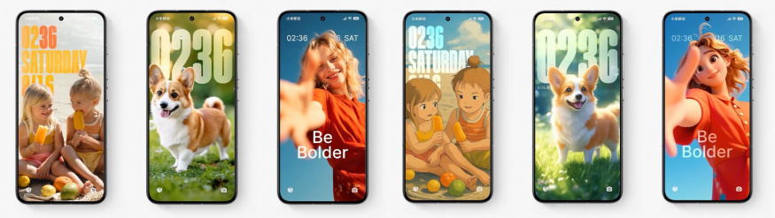 Zamykací obrazovka systému HyperOS 3.0