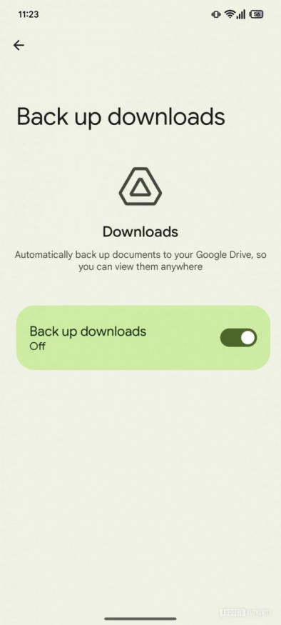 Záloha stažených souborů na Androidu