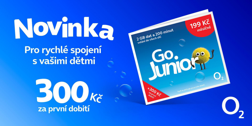 Předplacená karta O2 Go Junior