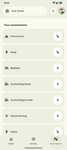 Nové UI aplikace Google Home s Gemini