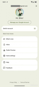 Nové UI aplikace Google Home s Gemini