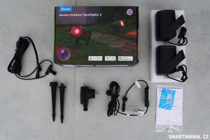 Govee Outdoor Spotlights 2 – obsah balení