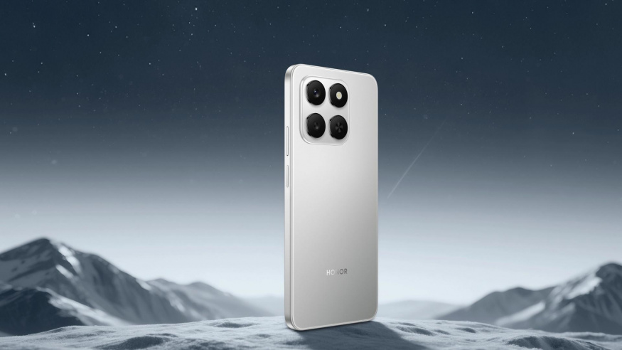 Honor 400 Smart ve stříbrné barvě