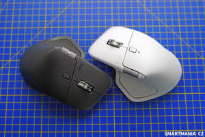 Logitech MX Master 4 v tmavé a světlé verzi