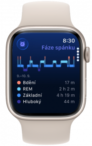 Spánkové skóre na Apple Watch