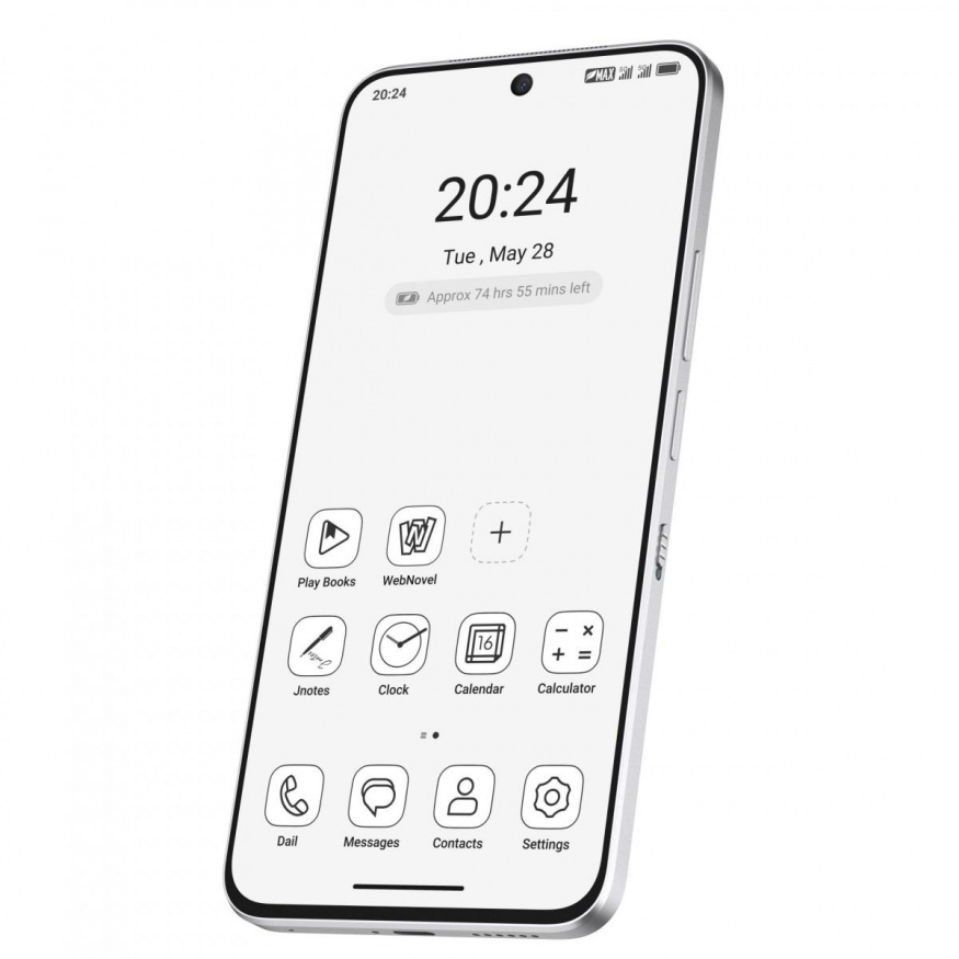 TCL NXTPAPER 60 Ultra s aktivovaným černobílým módem