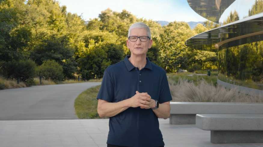 Tim Cook na keynote Applu (září 2025)