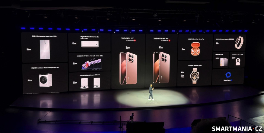Evropské ceny dnes představených novinek od Xiaomi