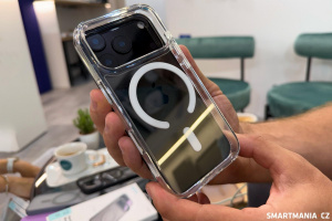 Pouzdro na iPhone 17 Pro s nově umístěným logem
