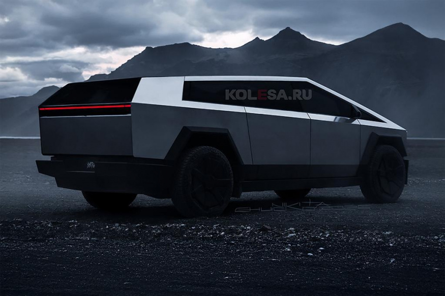 Vizualizace možné podoby SUV v designu Cybertrucku (ilustrační obrázek)