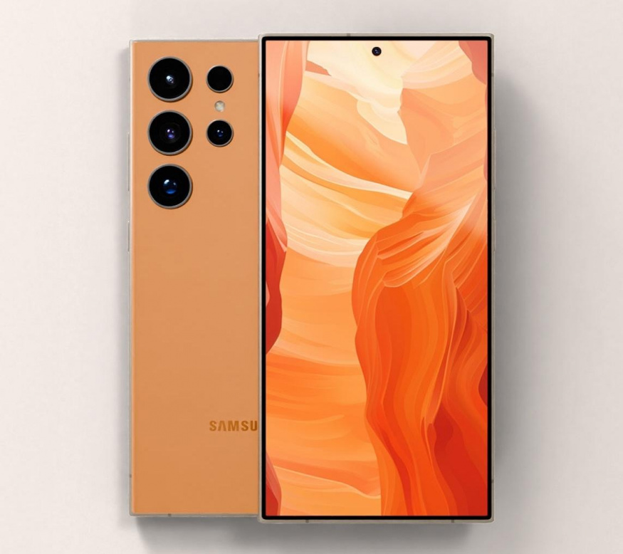 Galaxy S24 Ultra v barvě Titanium Orange