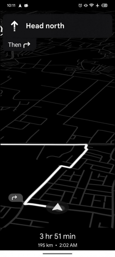 Google Mapy v režimu úspory