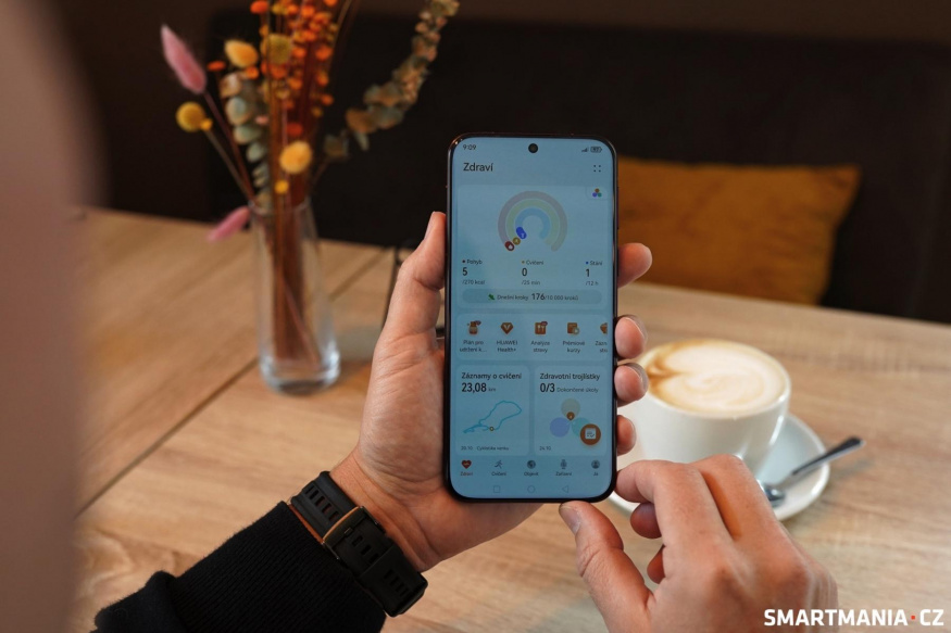 Aplikace Huawei Health na modelu Pura 80 Pro
