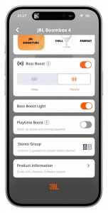 Mobilní aplikace JBL