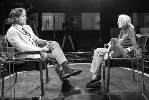 Jane Goodall v dokumentárním rozhovoru na Netflixu