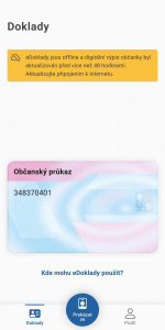 Mobilní aplikace eDoklady