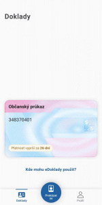 Mobilní aplikace eDoklady