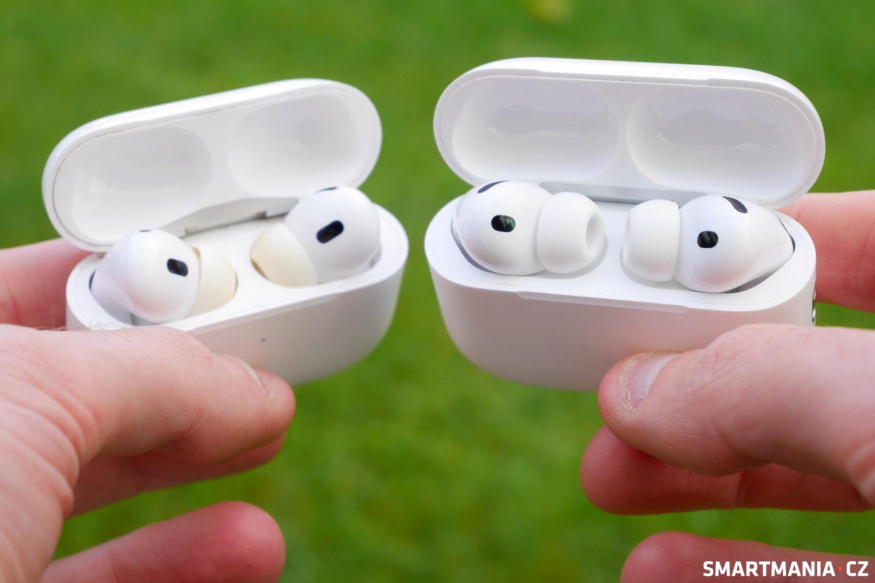 AirPods Pro 2. generace mají po roce používání mírně zažloutlé špunty, to se u 3. generace zatím neprojevilo