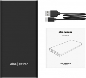 Powerbanka AlzaPower Metal 10000mAh Fast Charge + PD3.0