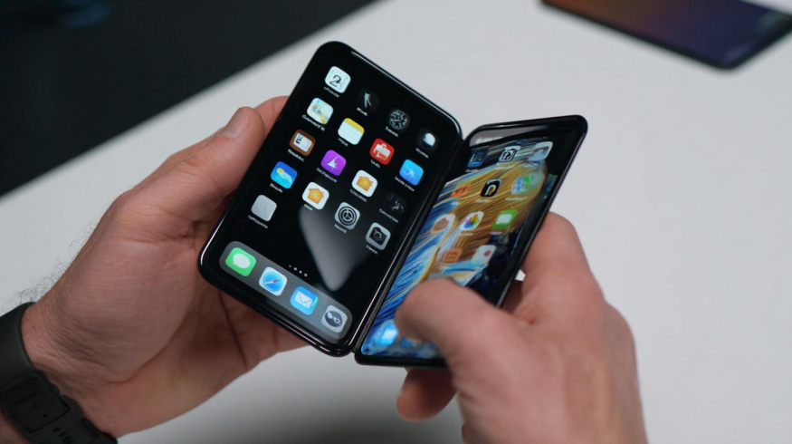 Koncept možné podoby ohebného iPhonu (ilustrační obrázek) Koncept možné podoby ohebného iPhonu (ilustrační obrázek)