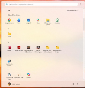 Zobrazení mřížka