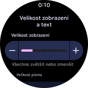 Malý displej vyžaduje malé texty