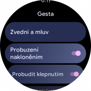 Detekce gest je špičková