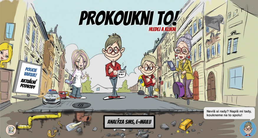 Úvodní stránka webu Pan Prokoukl