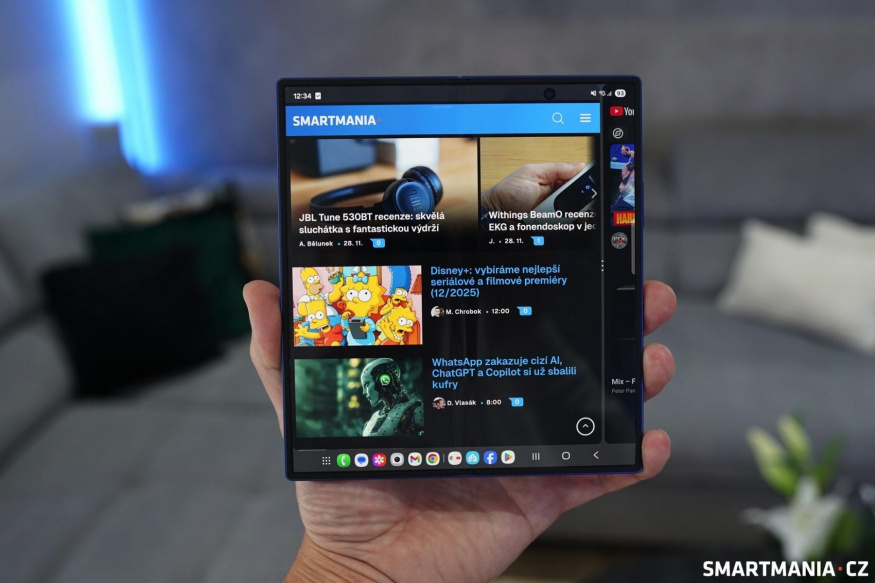 Multitasking na Galaxy Z Fold 7