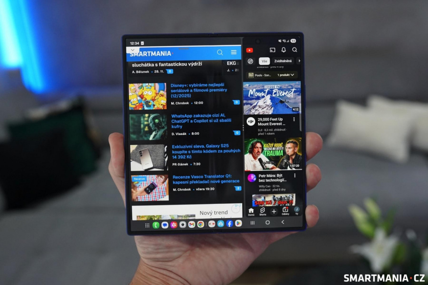 Multitasking na Galaxy Z Fold 7