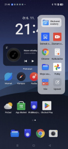 Nástrojová lišta se vysouvá z boku