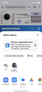 Sdílení přes Vivoshare