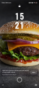 Proměnlivé tapety zamykací obrazovky podle nejnovějších zpráv