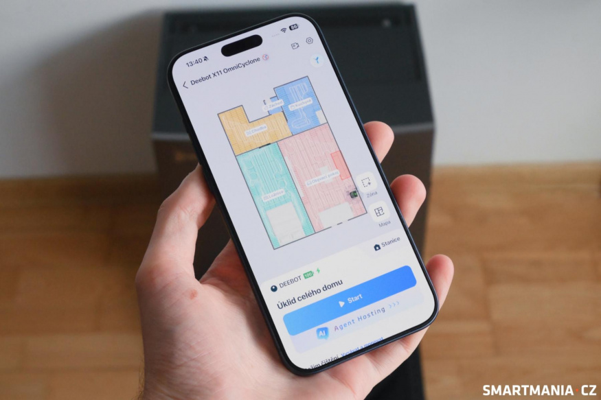 Úklid v oficiální aplikaci Ecovacs Úklid v oficiální aplikaci Ecovacs
