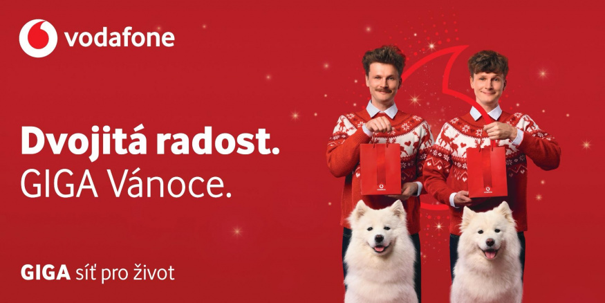Vodafone dvojitá radost Vánoce 2025