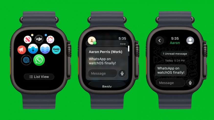 Aplikace WhatsApp na chytrých hodinkách Apple Watch