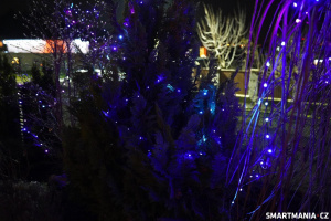 Govee String Lights 2S na zahradě Govee String Lights 2S na zahradě