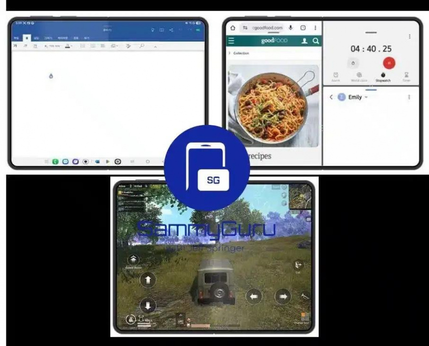 Koncept ohebného Samsungu ve stylu chystané skládačky od Applu Koncept ohebného Samsungu ve stylu chystané skládačky od Applu