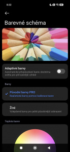 OLED má příjemné barvy i bez úprav OLED má příjemné barvy i bez úprav