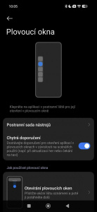 Nástrojová lišta se hodí Nástrojová lišta se hodí