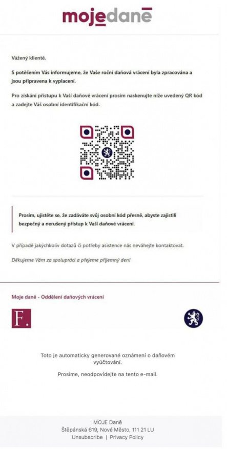 Podvodníci namísto věrohodně vypadajícího e-mailu vytvořili vtipné čtení