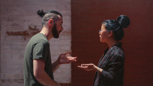 Dva diskutující lidé (ilustrační obrázek)