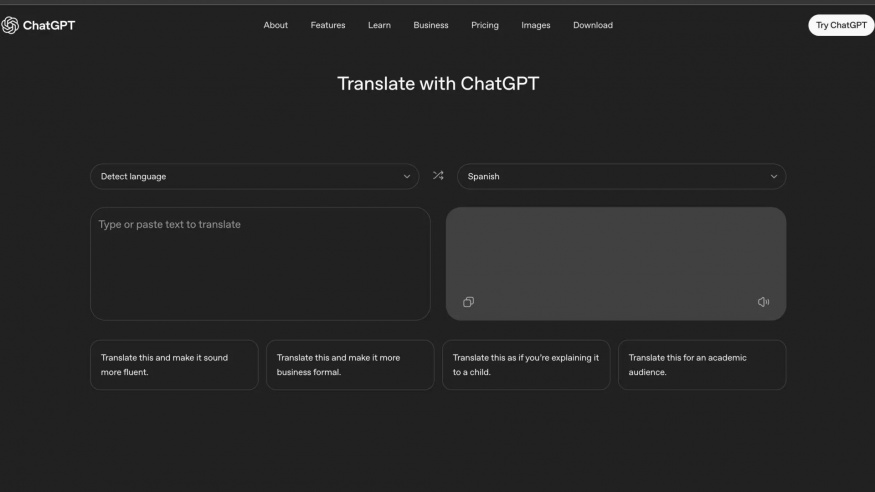 Nový překladač ChatGPT Translate Nový překladač ChatGPT Translate