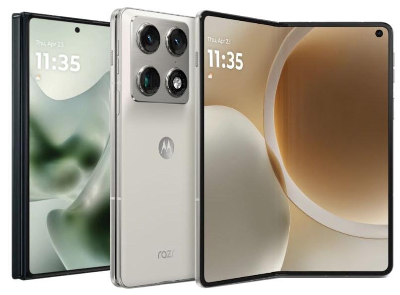 Motorola Razr Fold v bílé barvě Motorola Razr Fold v bílé barvě